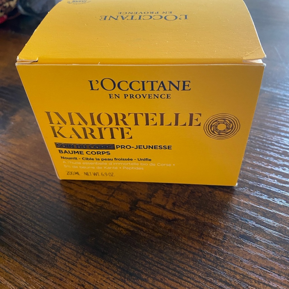 L'OCCITANE Yellow Immortelle Shea Butter Box